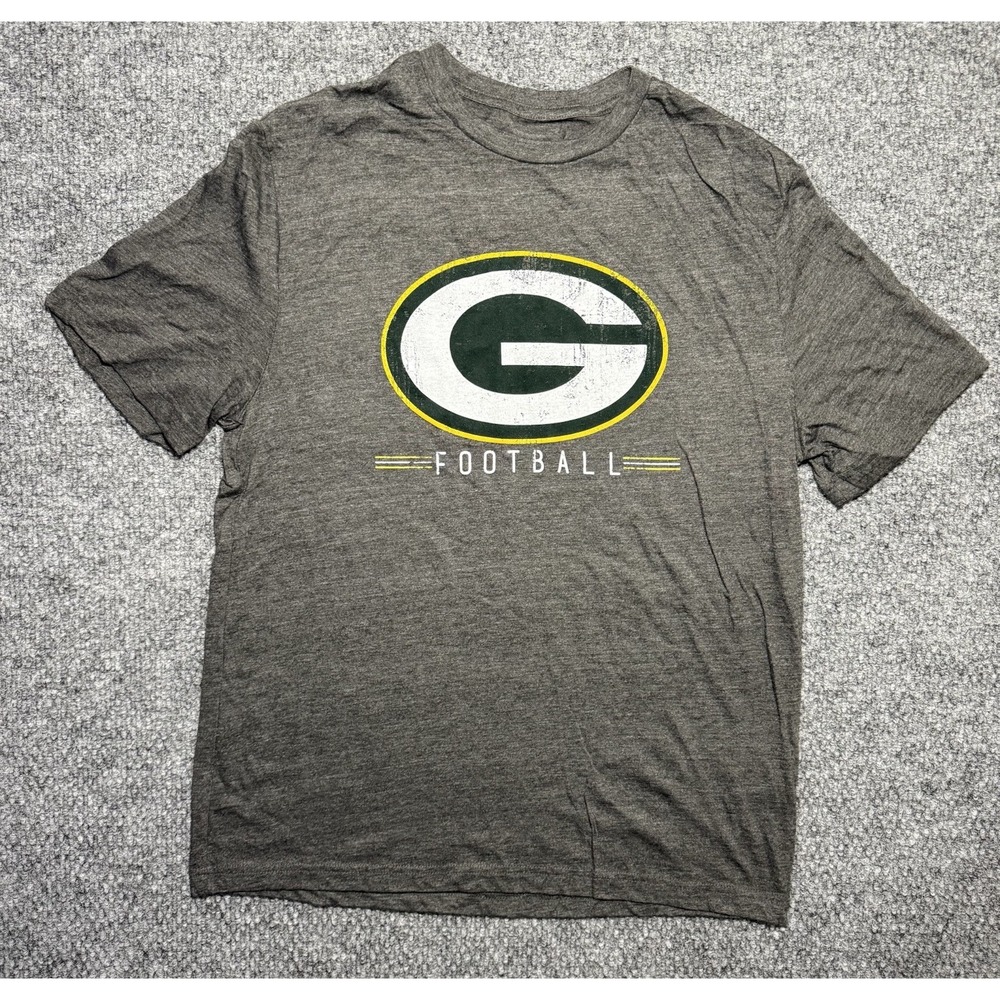 Green‎ Bay Packers T-Shirt Football NFL Team Apparel Gray Men's Size Large NWOT